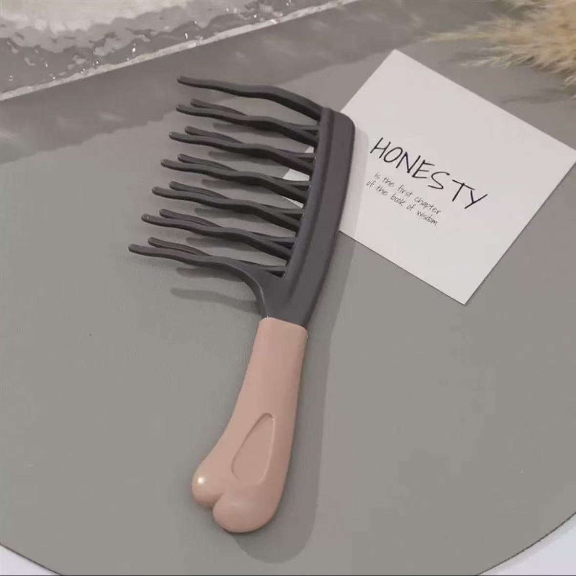 

Корейская расческа для кудрявых волос, специальная, с крупными зубьями, для химической завивки, для длинных волос, для густых волос, антистатическая, расческа для кудрявых волос, домашняя, с широкими зубьями, гребень