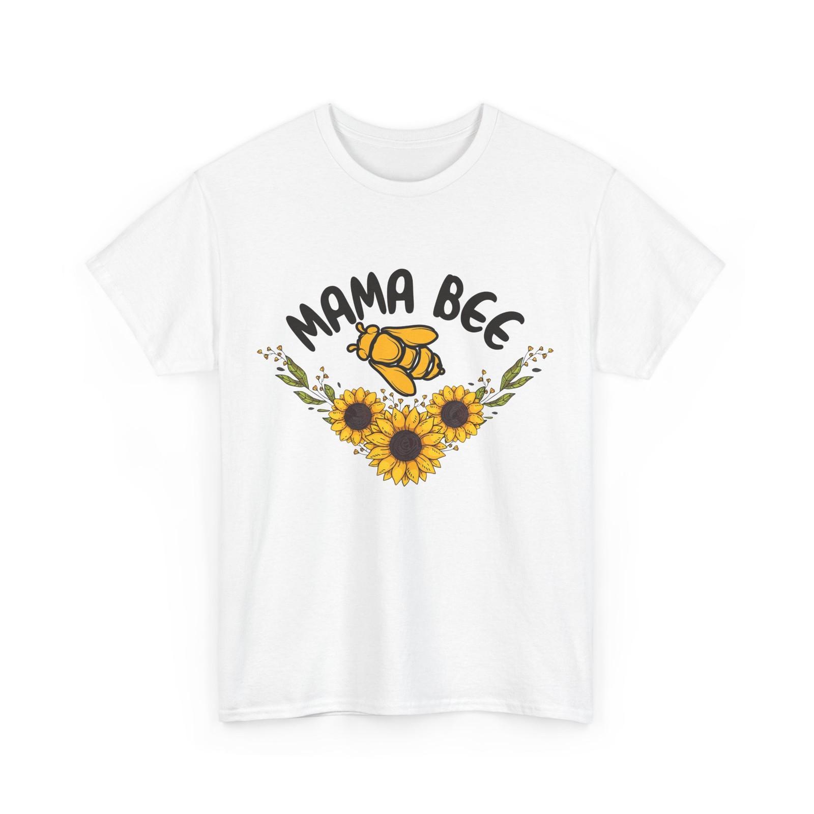 Mama Bee T-Shirt, Bees Lovers Beekeeping Mom Sunflower Shirt M