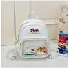 School bag Japanese ins girl mini cute backpack kindergarten class spring outing versatile sweet soft pu small backpack