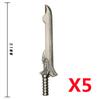 MOC Medieval Military Anime Figures Weapons Building Blocks Toys Soldiers Shield Sword Bow Trident Ax Gun Hammer DIY Gifts K027