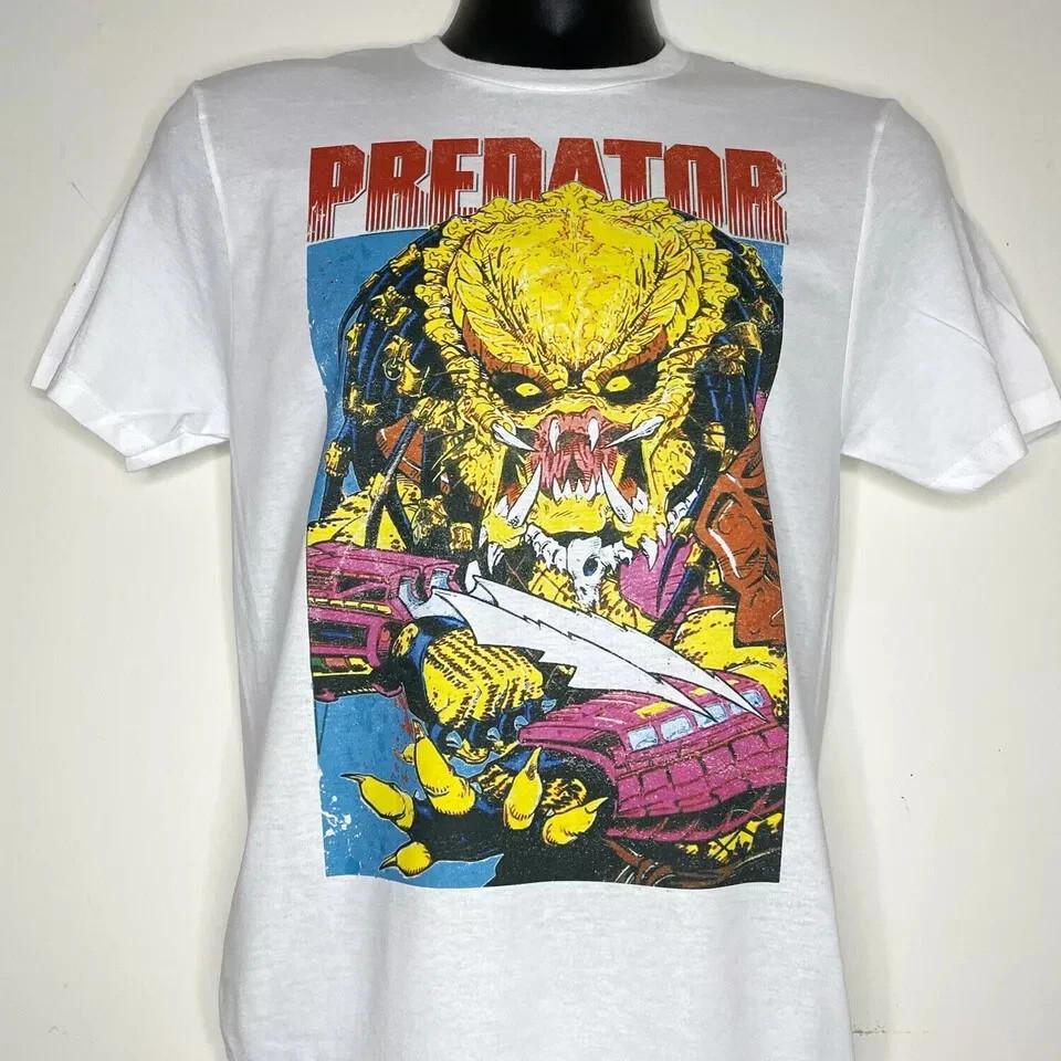 PREDATOR vintage retro 80s Film terminator sci-fi 80s T-shirt L