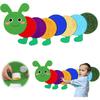 Caterpillar Sensory Wall Panel for Kids Sequin Busy Board Play Room Daycare Toys Sensory Tiles for Wall and Floor Textured Mats and Squares for