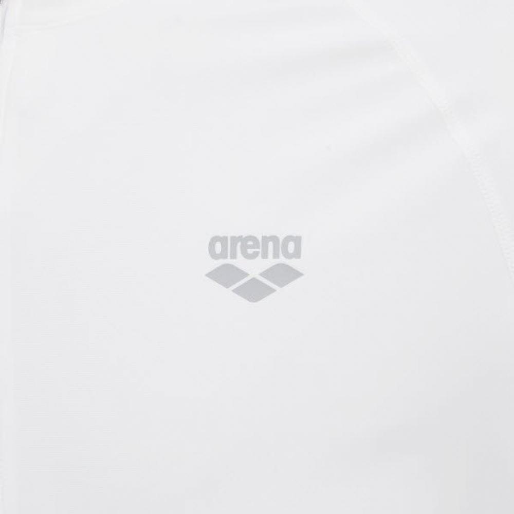 Arena Men S Core Regular Fit Zip Up raSh Guard  A6bm1rr41 Wht 