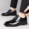 Scarpe da Uomo Business Casual in Pelle Stringate Scarpe da Uomo Britanniche Autunnali Slip-on Formali Traspiranti alla Moda Scarpe in Pelle 38-44