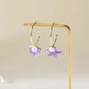 Fresh Style Shell Pearl Earrings For Women With Asymmetric Design And Electroplated Alloy