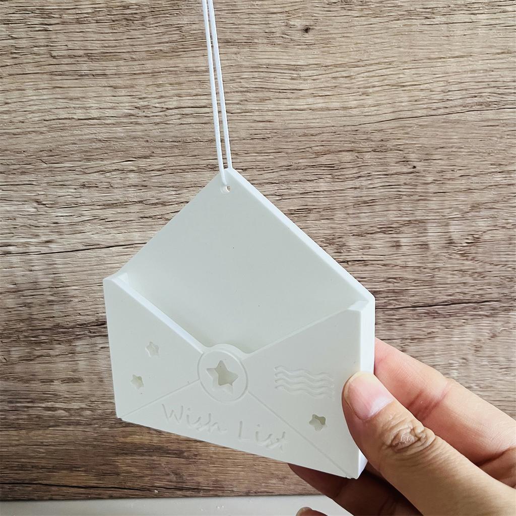 Modische Umschlag Robuste Silikon Schlüsselanhänger Form Set Bastelbedarf Epoxidharz Buchstabenanhänger zum Personalisieren von Schmuck