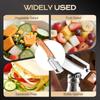 Multi-Functional Vegetable Peeler with Wooden Handle and Bottle Opener Stainless Steel Kitchen Peeler Peeling Tool