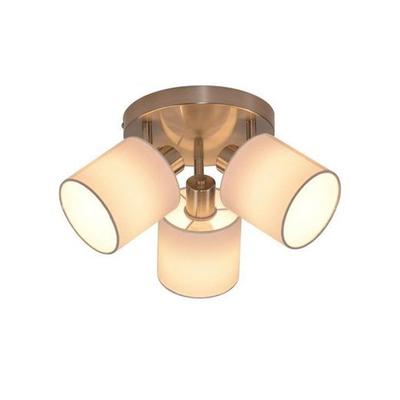 3-spot Ceiling Light - NETTLIFE - 3-bulb E14 Ceiling Light - White - Metal - E14 Socket