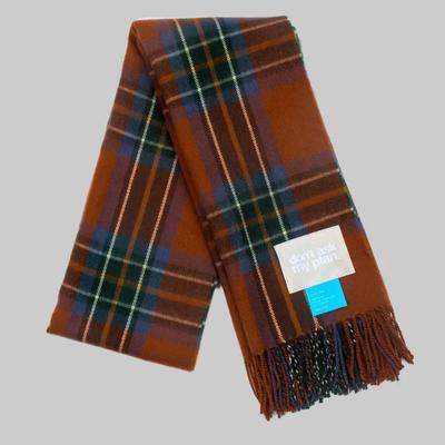 DAMP CHECK MUFFLER_DEEP BROWN/GREEN