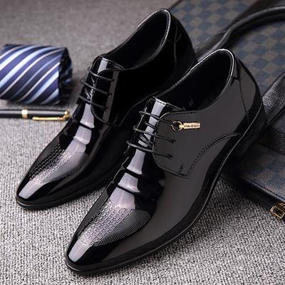 Men's Dress Shoes Fashion Classic Formal Wedding Shoes Men Slip On Office Oxford Shoes For Men Black Flat Shoes
