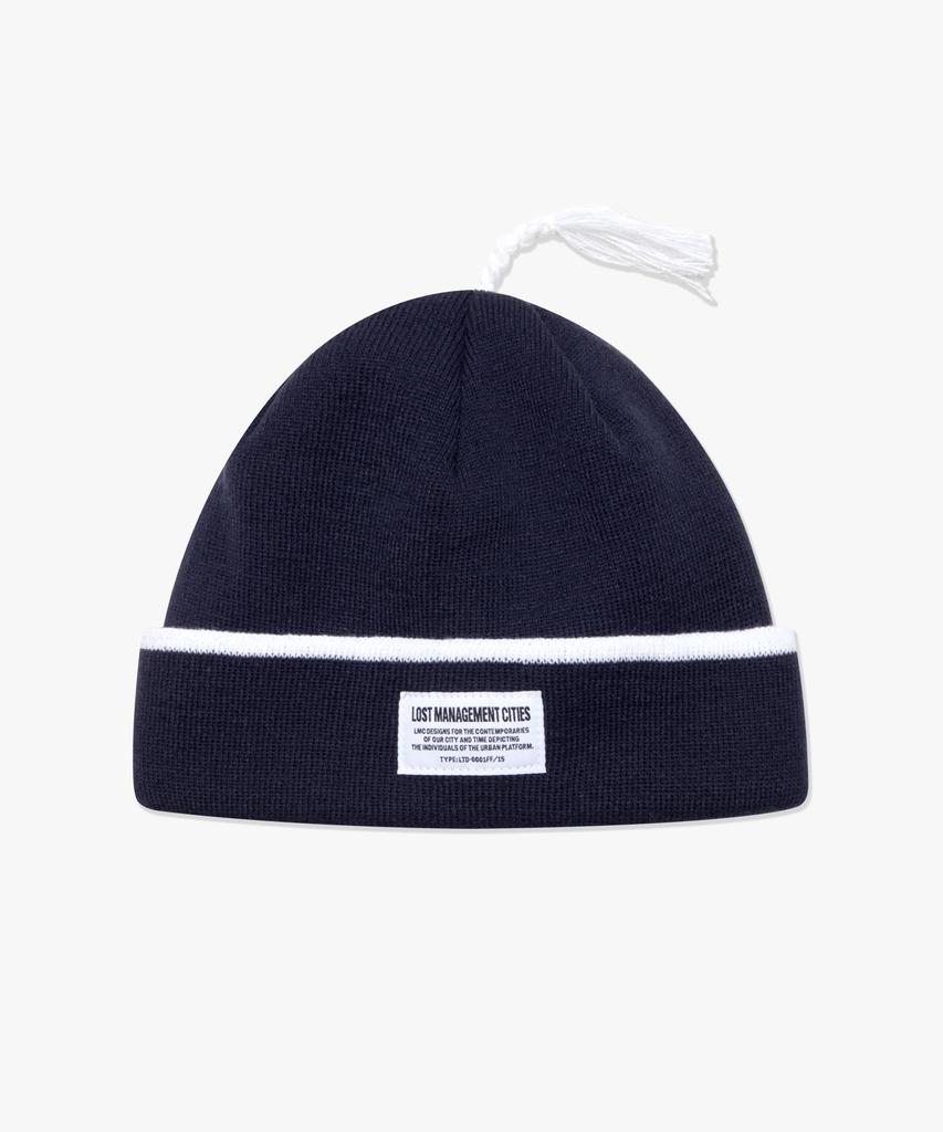 LMC Lmc Stripe Tassel Beanie Navy