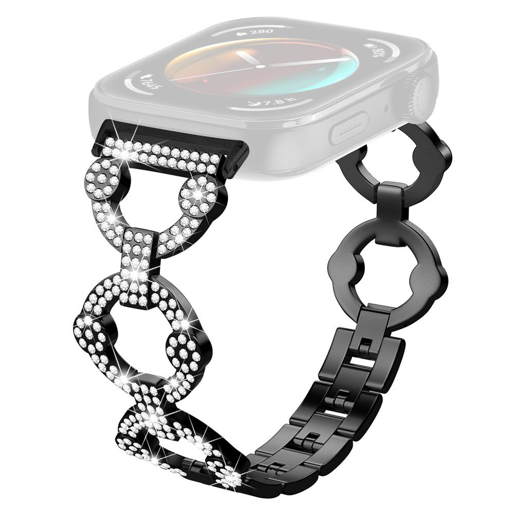 

Для Huawei Watch Fit 3 металлический ремешок для часов блестящий ремешок со стразами браслет A