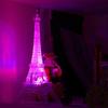 Torre Eiffel Luz Presente de Aniversário Decorativo Colorido Luz Noturna Lâmpada de Botão