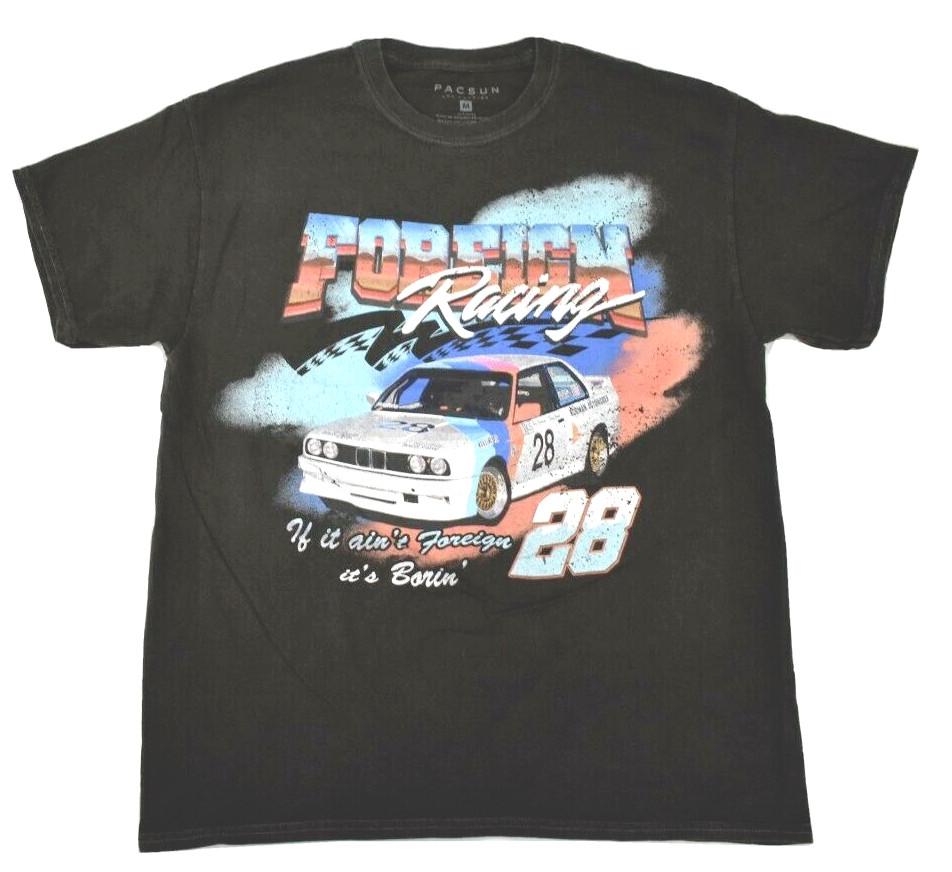PacSun Mens If It Ain't Foreign, It''s Borin' #28 Freedom Racing Shirt New M