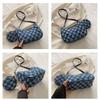 Tassels Denim Underarm Bag New Design Women's Handbag Fashion Single Shoulder Bag  Female