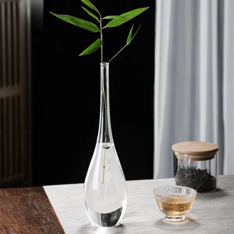Květinová aranžmá Zen váza Stolní váza Průhledné sklo Malá váza Hydroponická Japonská domácí dekorace Domácí ozdoba Řemeslo
