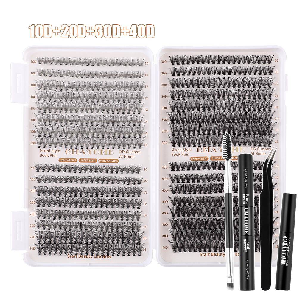 Diy Segmented Single Cluster Of Hair 10-16Mm Thick Eyelash Book Large Capacity Eyelashes