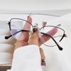 Cat-Eye Photochromic Glasses: Anti-Blue Light Metal Frame, Internet Celebrity Style