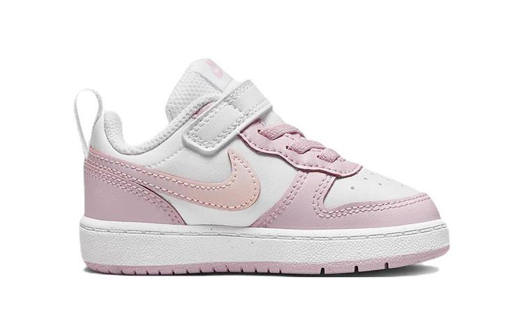 Nike Court Borough Low top Toddler Shoes Pink White Infant And Toddler DQ0493-100