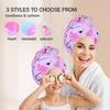 1pc Children's Printed Microfiber Dry Towel, Quick Drying Soft Towel with Button Tie, Wet Hair Wrap Salon Towel Set for Girls
