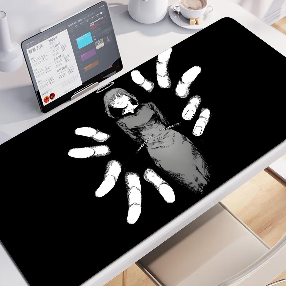 Muismat Anime Muismat Gamer Cchainsaw Man Makima Gaming Accessoires Muismat Grote Toetsenbord BureauMatten Computer Toetsenbord Mat