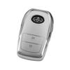 Toyota Car Key Case: Crown, Highlander, Dual Engine, Prado, Land Cruiser, Camry - Quicksand Silver.