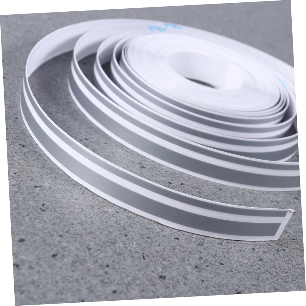Beatifufu Pvc Pinstripe Tape Decal for Silver Car 980x1.2cm Elastic Fit Permanent Automotive Adhesive Uv Protection Vehicle Decoration