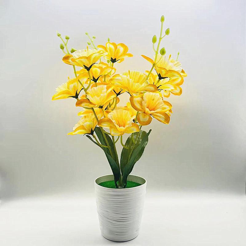 Potted Simulation Daffodils Artificial Artificial Flowers And Bonsai Plants