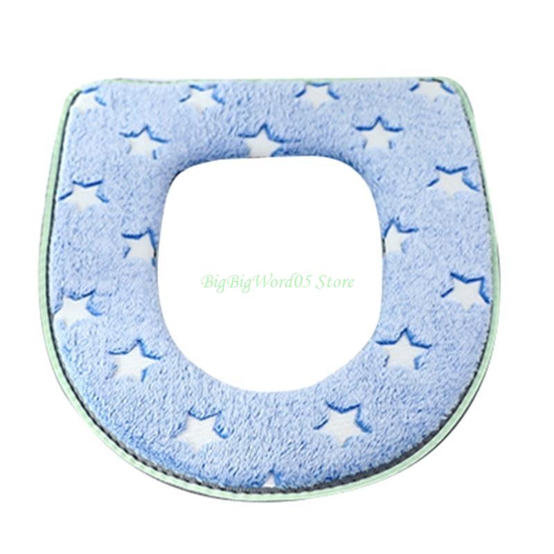 

24TE Toilet Seat Covers Soft Comfortable Toilet Seat Pad Washable- Mat for Bathroom Removable Cover Cushion Glow- in Dark
