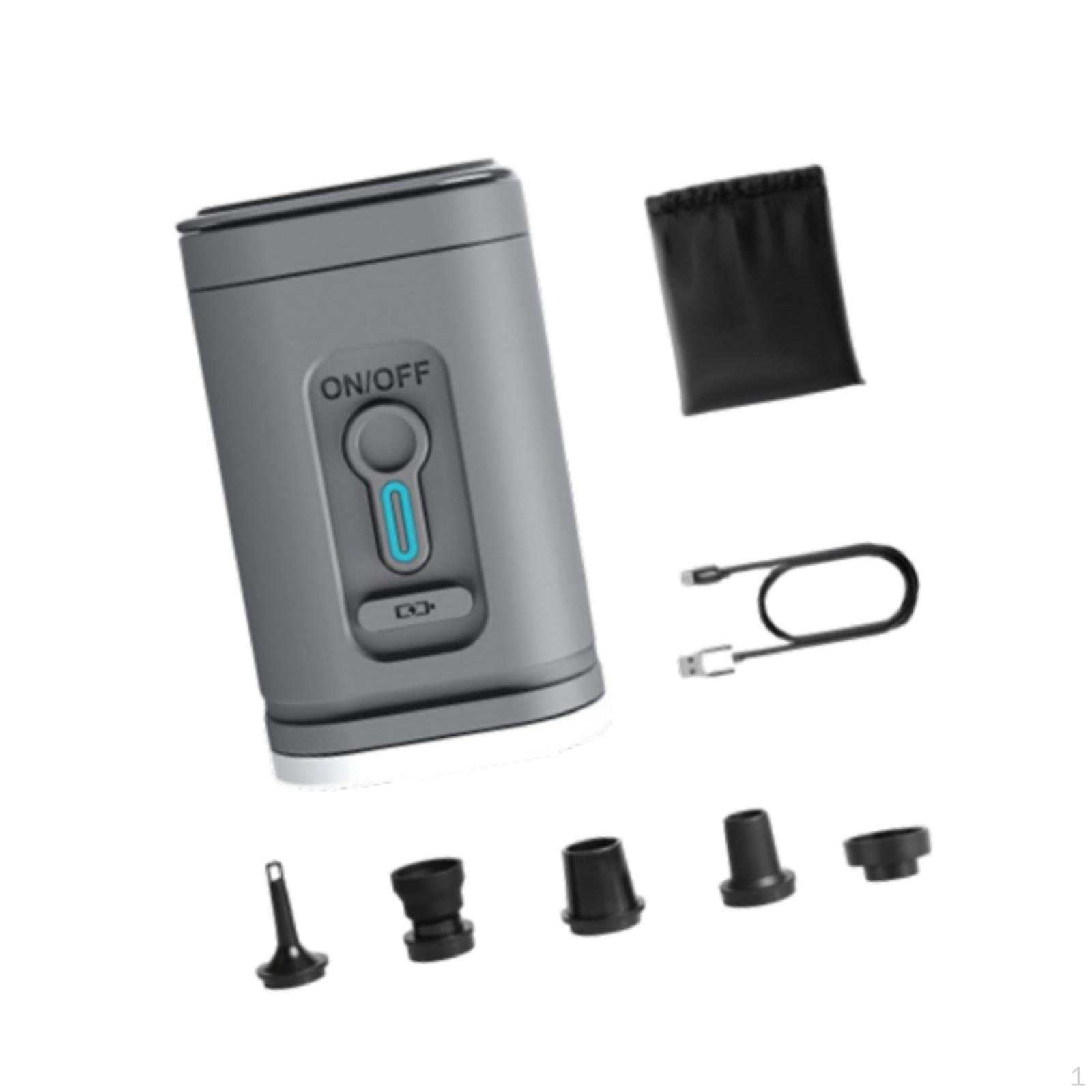 

Портативный воздушный насос для матраса, универсальный расходный материал, надувной инструмент, электрический для серый