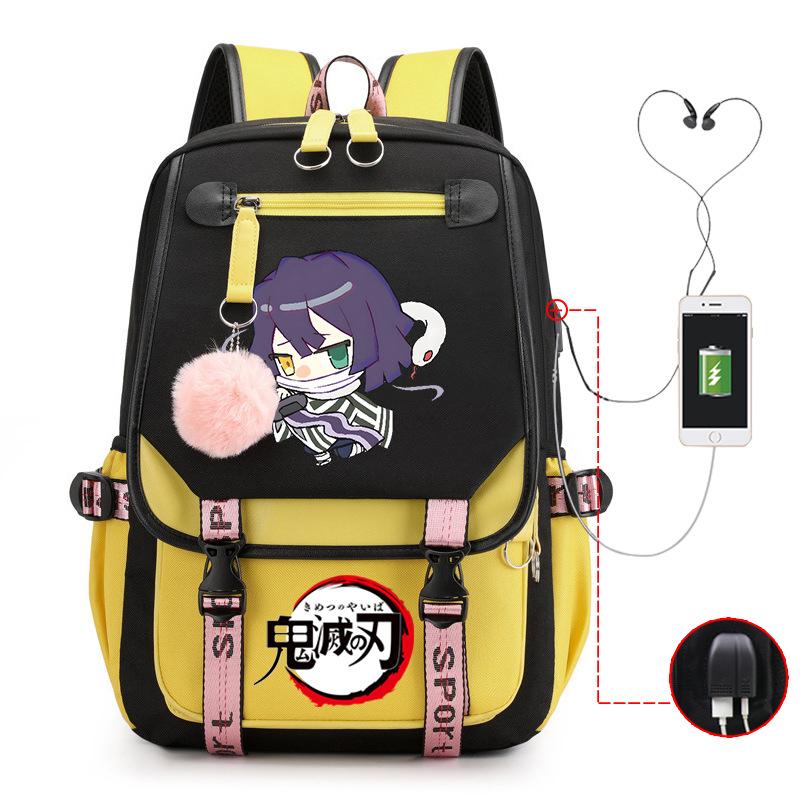 Demon slayer ghost extermination column student schoolbag junior high school student primary school student middle school student backpack