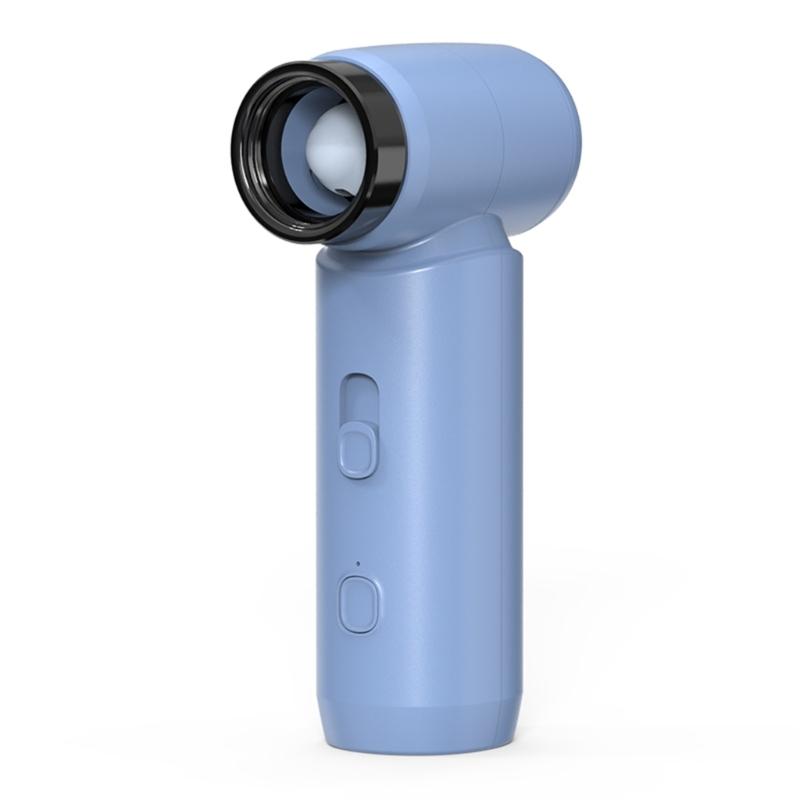 

Small Fan Fashion Lightweight Cooling Devices Travel Fan Rechargable Lightweight Fan Summer Outdoor Fan ABS Material світло-синій колір