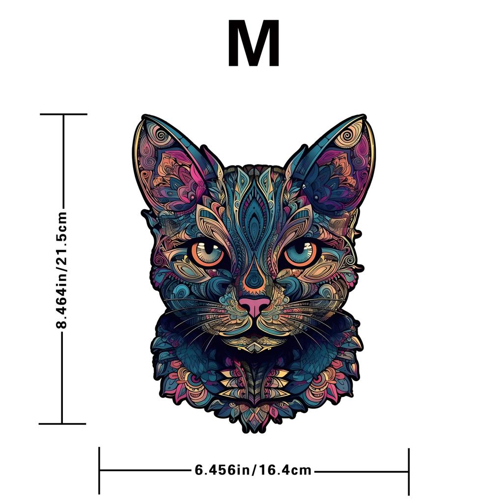 Black Cat Puzzle Wooden Special-Shaped Splicing Toy Original Piggy Bank Puzzle Decompression Puzzle