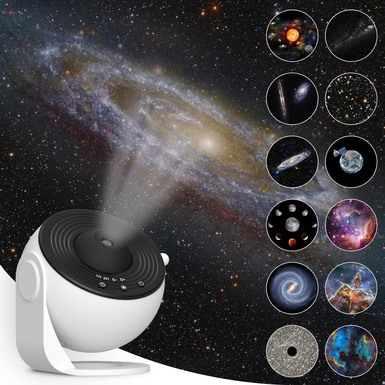 

Night Light Galaxy Projector Starry Sky Projector Rotate Planetarium Lamp for Kids Bedroom Valentines Day Gift Wedding Decor USB Plug