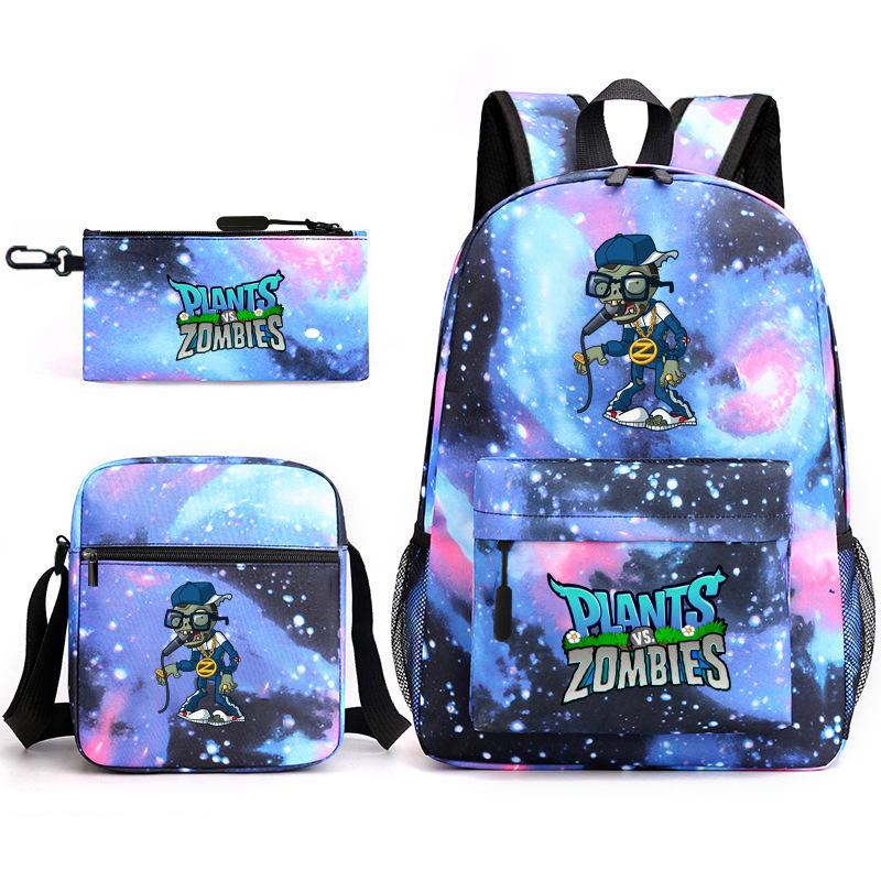 Umgebende Pflanzen vs. Zombies Teenager Schüler Schultasche Herren- und Damen-Freizeitrucksack Umhängetasche