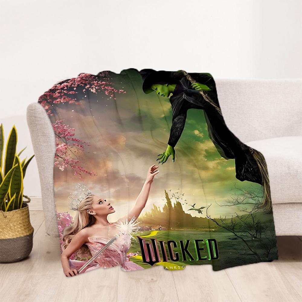 1pc Wicked Fantasy Outdoor Blanket Lightweight Flannel, Soft & Warm, All-Season Use for Sofa, Outdoor, Camping, Living Room, Office131