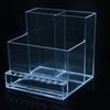 Plastic Nail Bits Grinder Storage Rack Transparent 3 Row 10 Holes Empty Machine Organizer Drill Machine Organizer Stand Display