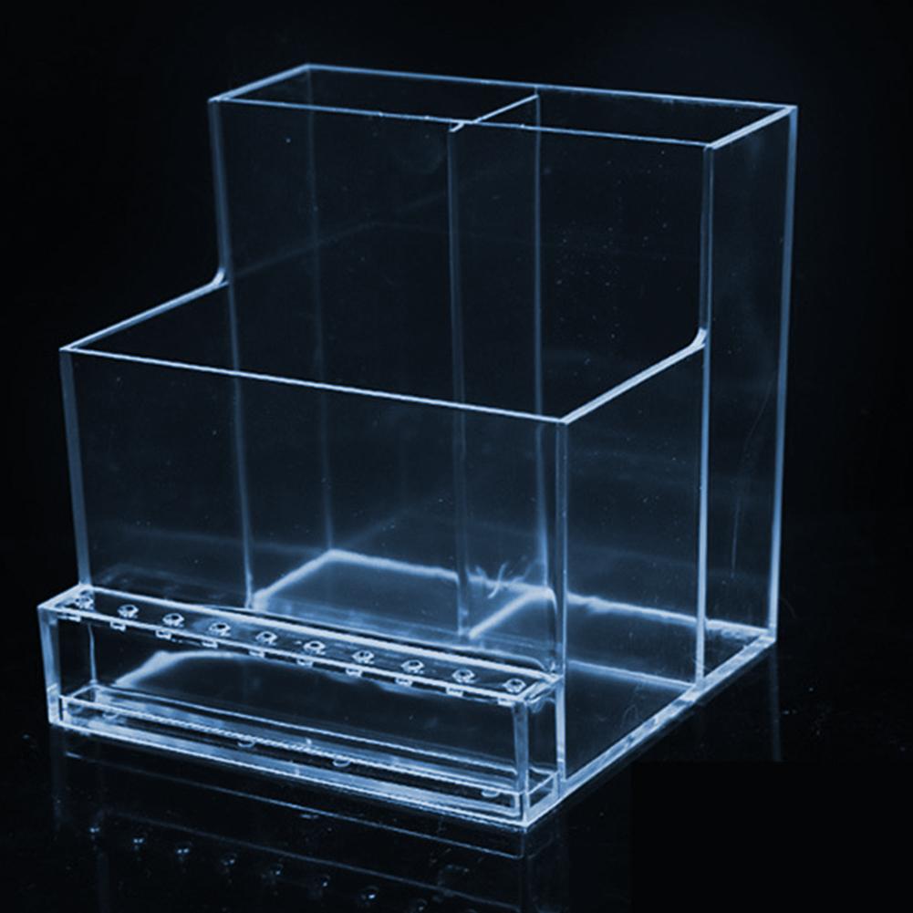 Plastic Nail Bits Grinder Storage Rack Transparent 3 Row 10 Holes Empty Machine Organizer Drill Machine Organizer Stand Display