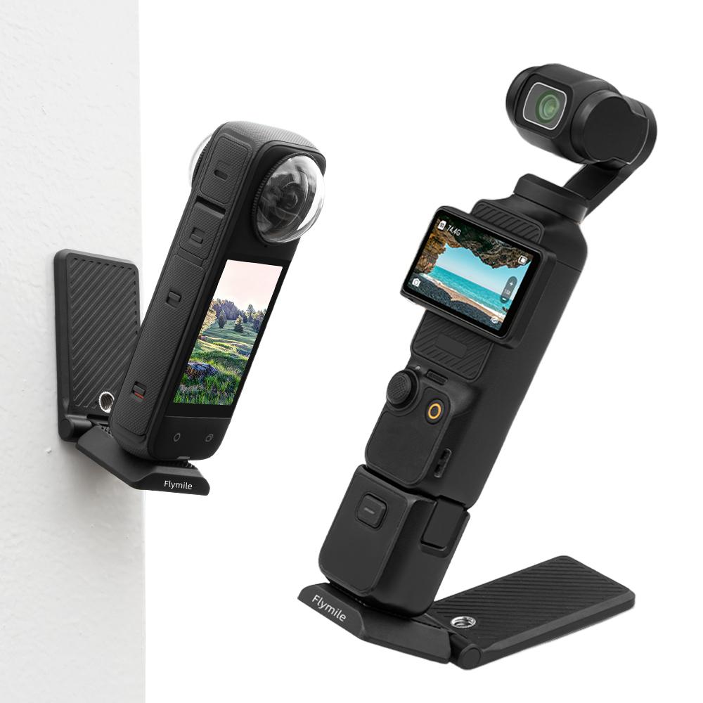 Magnetic Mount Stand For DJI Osmo Pocket 3 Sports Camera Adjustable Desktop Stand 1/4 Screw Hole Expansion Adapter Bracket