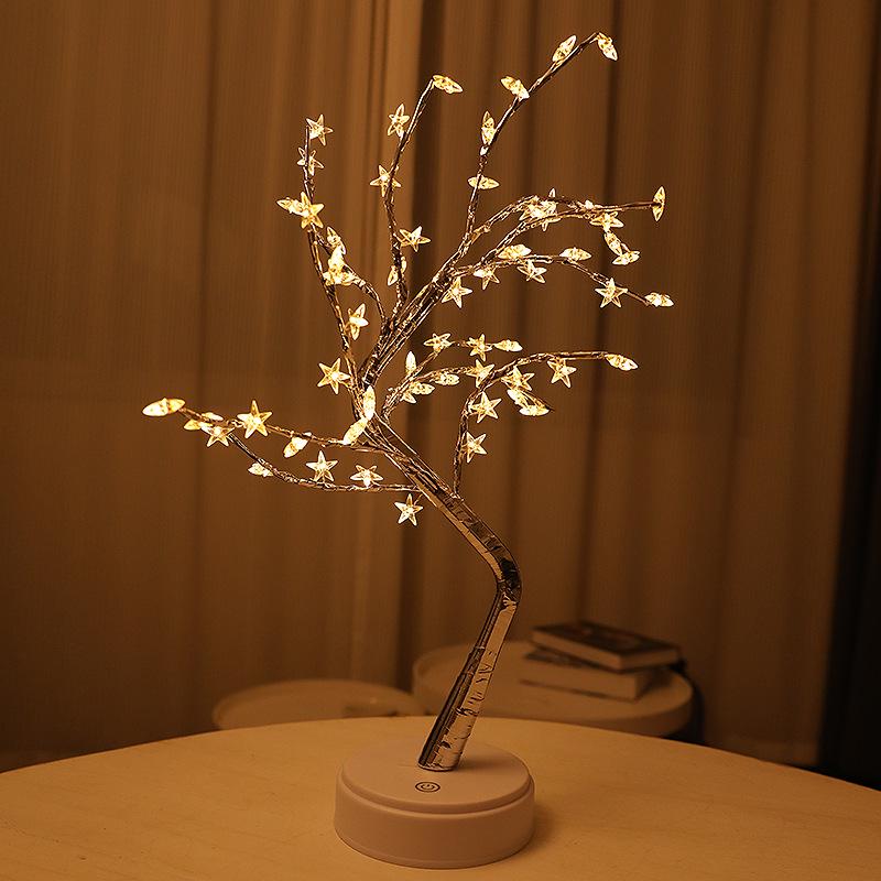 USB LED Romantic Tree Lights for Christmas & Valentine's Day - Perfect for Bedroom Atmosphere