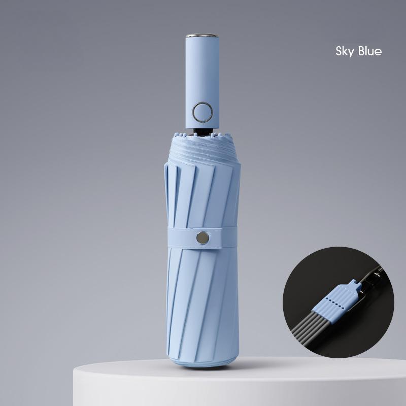 264 Bone Automatic Umbrella For Women'S Weather And Rain Special Folding Plus Size Men'S Storm-Resistant Reinforced Umbrella