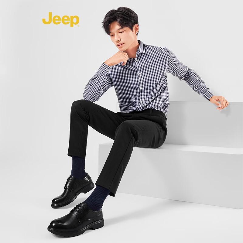 Мужские кожаные мокасины JEEP в стиле business casual 39