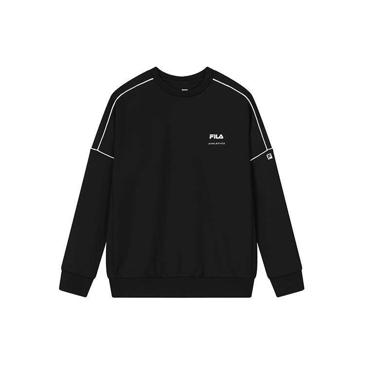 New FILA Sweatshirts Men's Pitch Black A11M131222FBK