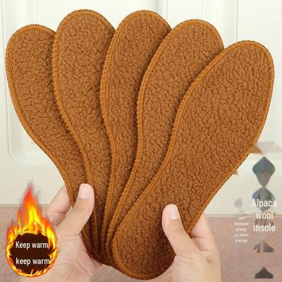 Palmilhas de Inverno de Lã de Alpaca Espessada com Veludo - Quentes, Absorventes de Suor e Confortáveis para Esportes