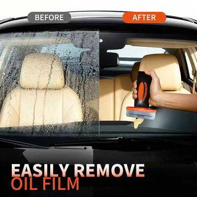 Oil Film Remover For Car Windshields And , Automotive Glass Cleaner For Oil Residue & Road Grime, Improves Visibility & Safe Driving 100g