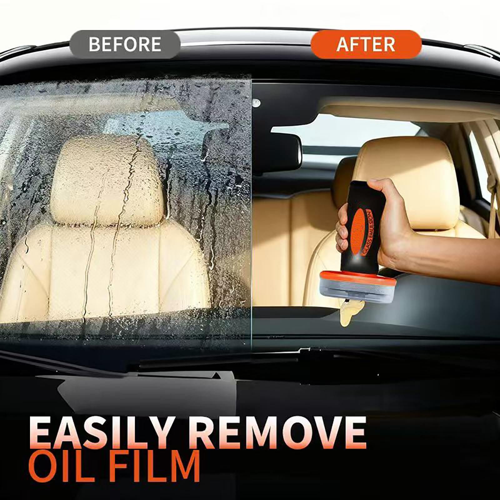 

Oil Film Remover For Car Windshields And , Automotive Glass Cleaner For Oil Residue & Road Grime, Improves Visibility & Safe Driving 100g One Size