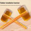 Przezroczysty gumowy młotek z drewnianą rączką do montażu płytek i marmuru