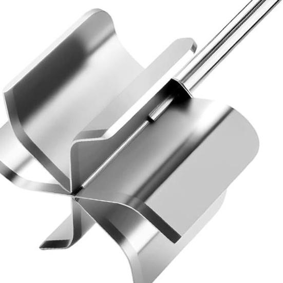 Köttfördelare i rostfritt stål med 6 vassa blad Trähandtag Nötfärsmaskare för hamburgare Potatis Grönsaksmos Lätt att rengöra Köksredskap