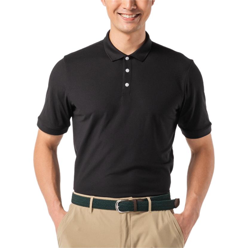 

DECATHLON Golf Short Sleeve Lightweight, Breathable, Skin-Friendly Polo Shirt Men s Black L чёрный