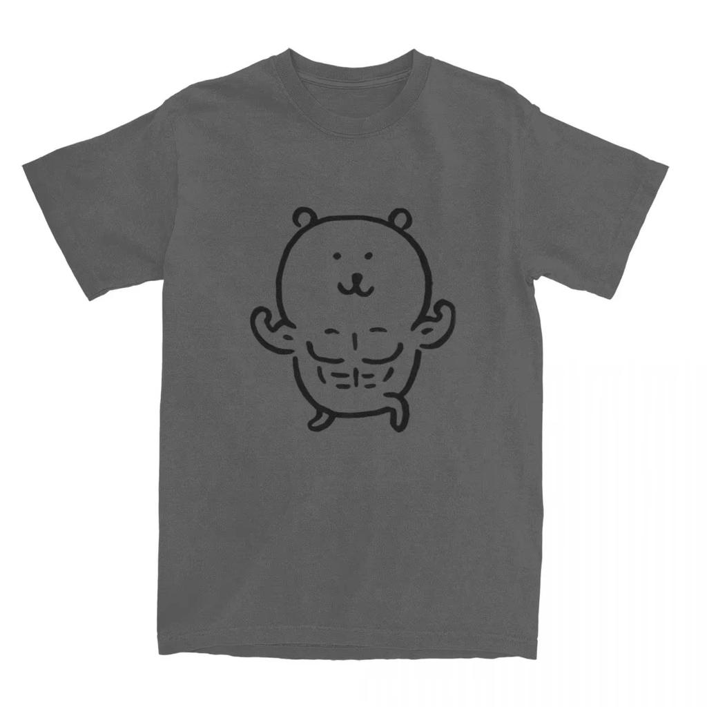 Cotton T-shirt Men's And Women's Muscle Bear Print High Quality Loose Fashion Comfortable You Don't Want To Take Off